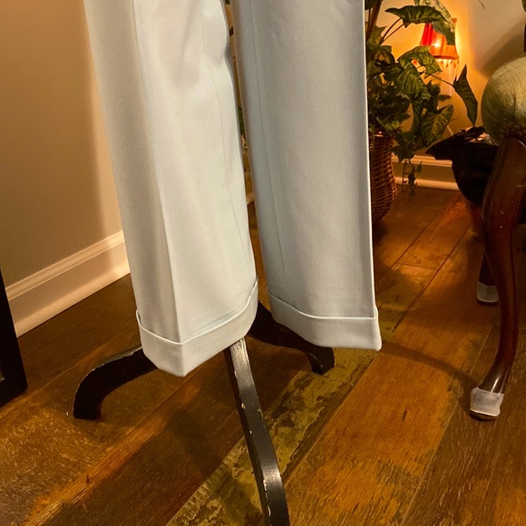 NWT Larry Levine Petite Womens 2pc. Double Breasted SS Suit, Sz. 12P, Light Blue - Picture 3 of 16